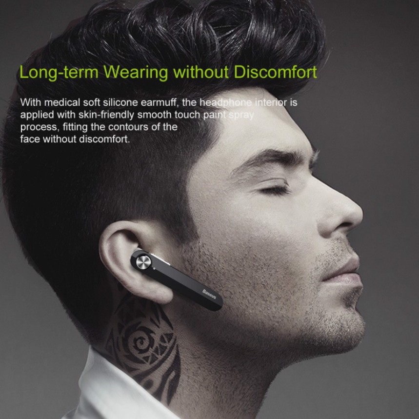 Tai nghe bluetooth cao cấp thương hiệu Baseus A01 chuyên đàm thoại chống ồn lọc âm cực tốt