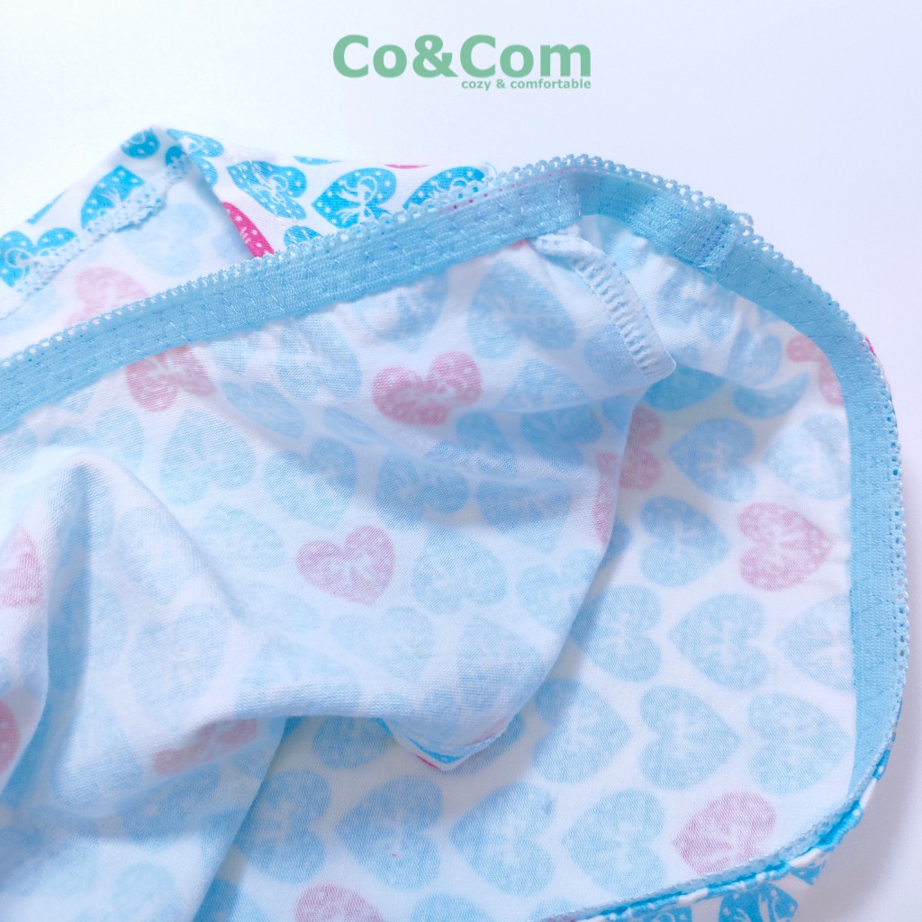 Quần Lót Teen Size Lớn 43-55 Kg Cotton Co&amp;Com NO9171 In Hình Tim Dễ Thương, Kháng Khuẩn