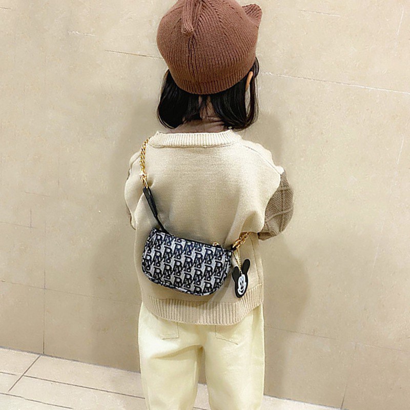 Túi Đeo Vai Thiết Kế Xinh Xắn Phong Cách Hàn Quốc Cho Bé Gái