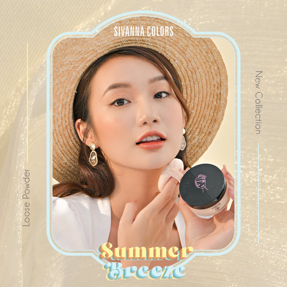 [Date 2027] Phấn Phủ Sivanna Loose Powder Kiềm Dầu Dạng Bột F010