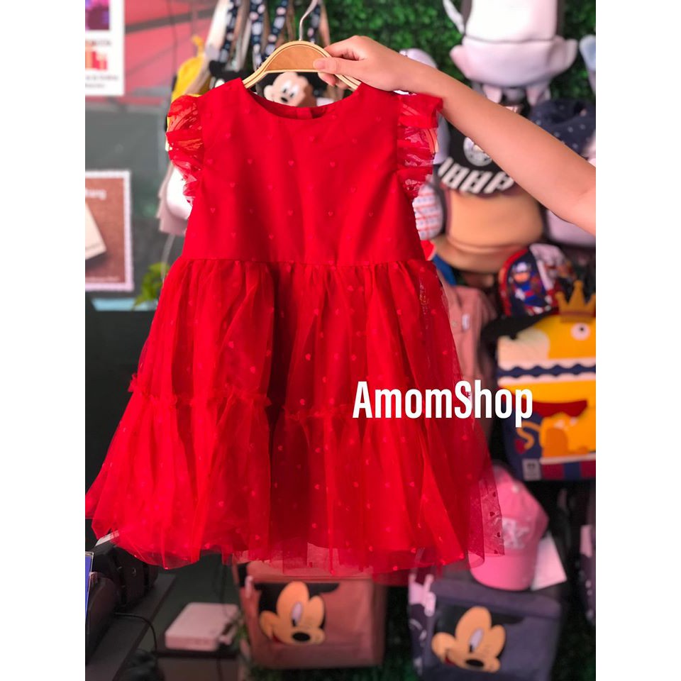 VÁY HOẠ TIẾT TRÁI TIM NHÍ hi