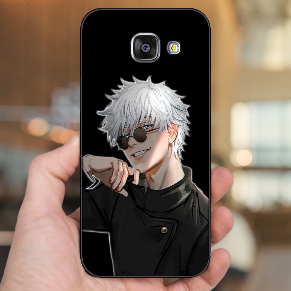 Ốp lưng Samsung A3 2016, A5 2016, A7 2016 viền đen in hình Satoru Jujutsu Kaisen