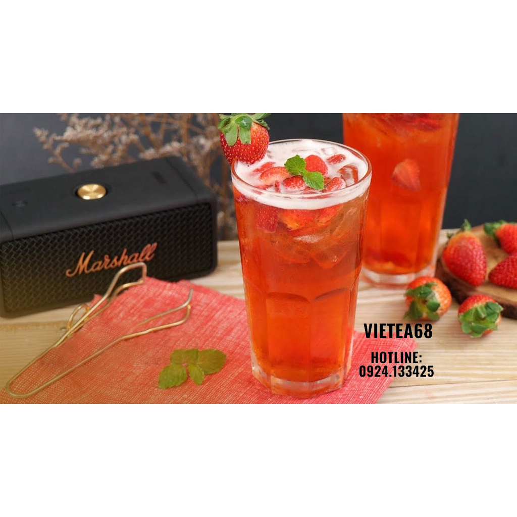 Mứt sốt Dâu tây Boduo pha trà sữa, trà trái cây hộp 1,3kg