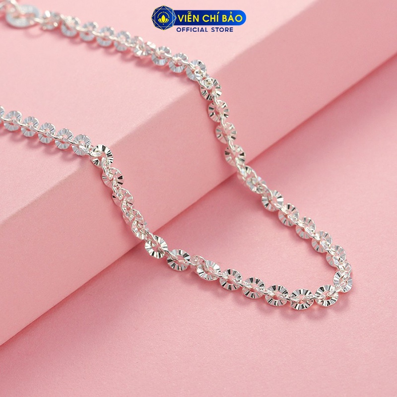 Lắc tay bạc nữ Hoa nhí chất liệu bạc 925 thời trang phụ kiện trang sức nữ trẻ trung nữ tính Viễn Chí Bảo L400186