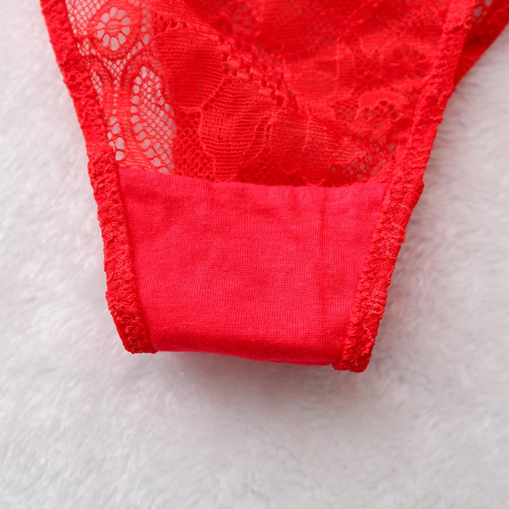 EUCA Quần Lót Ren Hoa Lưng Thấp Đính Đá Thiết Kế Quyến Rũ Cho Phái Nữ