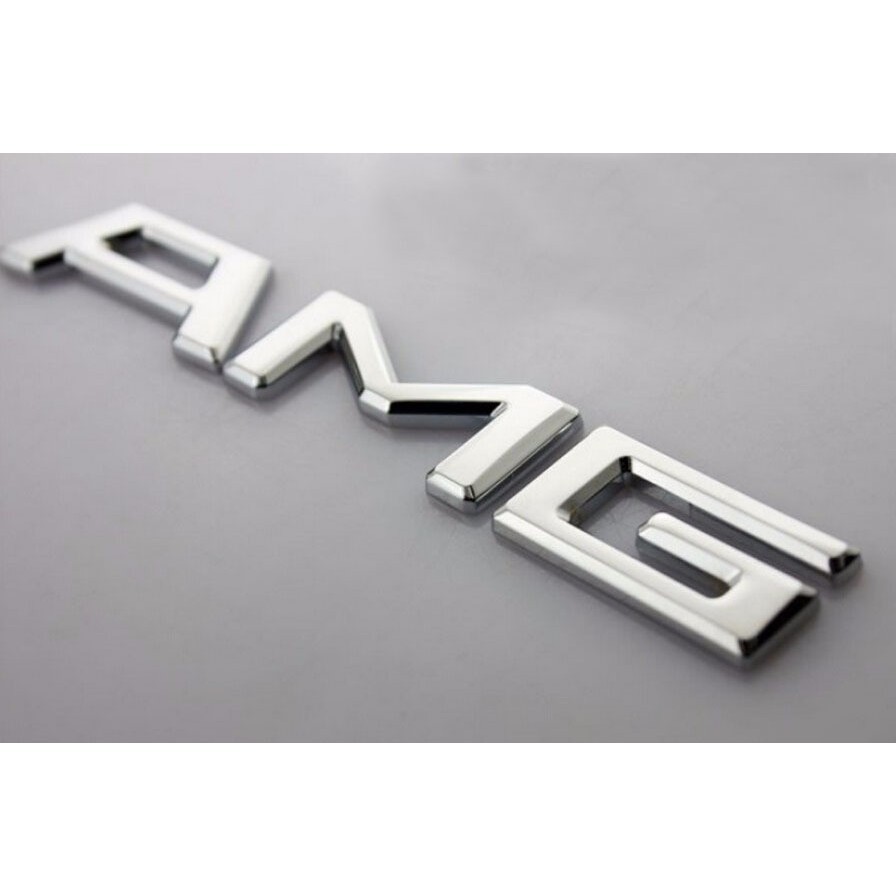 Logo kim loại 3d dán đuôi xe benz hình chữ Amg