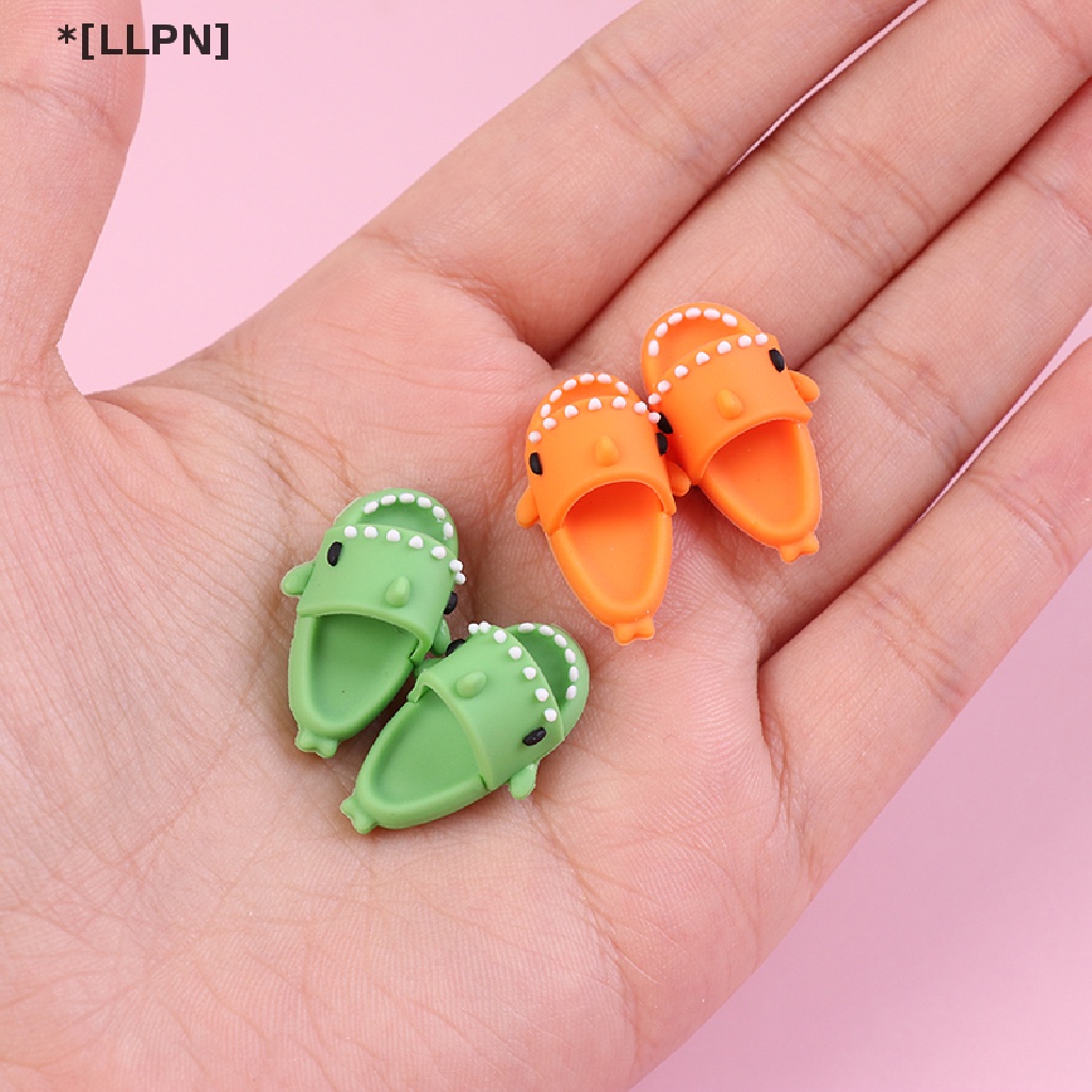 1 Đôi Giày Hình Cá Mập Dễ Thương Cho Búp Bê Ob11 1 / 12