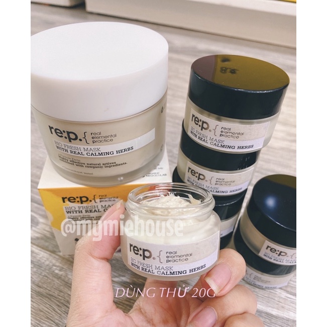 DÙNG THỬ 10G / 20G / Mặt Nạ Đất Sét RE:P Bio Fresh Mask With Real Herbs