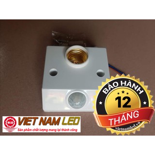 Công tắc đui đèn cảm biến chuyển động gắn tường đui xoáy, vnled.vn, vietnamled.vn, đt 0936395395