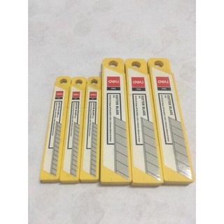 Lưỡi Dao Dọc Giấy Deli Bé (Lọ 10 Lưỡi)