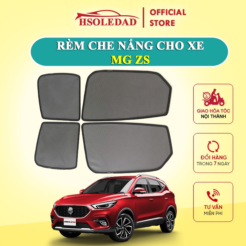 Rèm che nắng nam châm cho xe MG ZS, bộ 4 tấm cho 4 cửa, hàng loại 1 cao cấp nhất, vừa khít kính