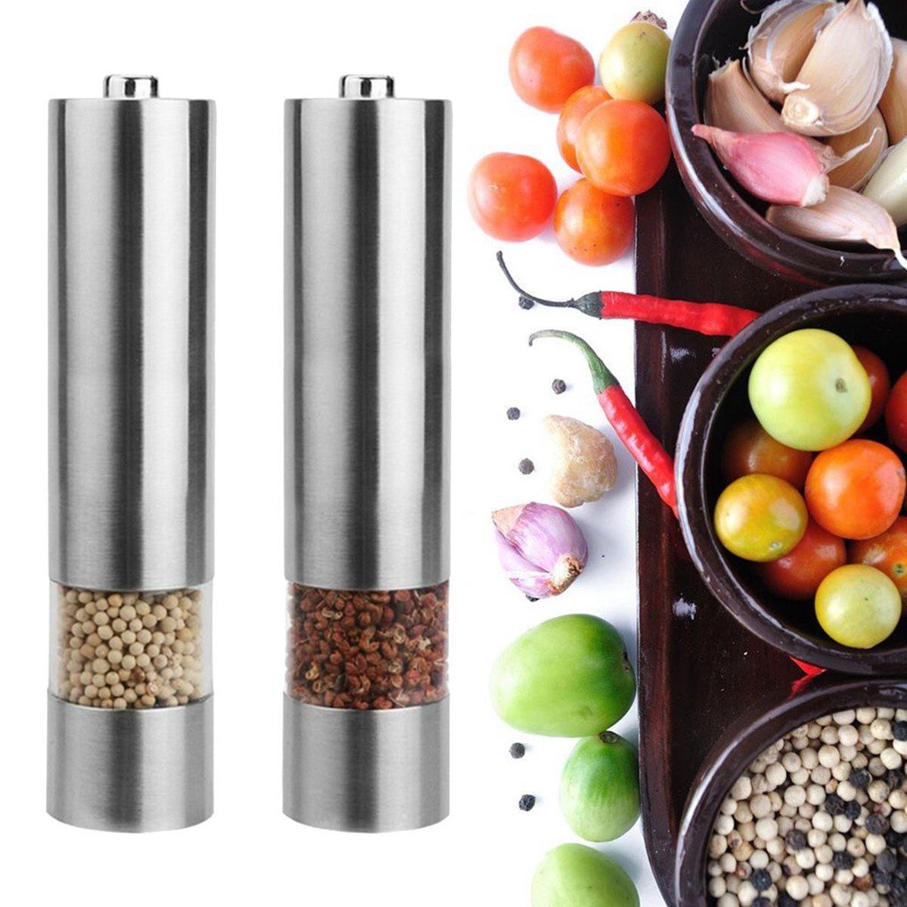 Máy xay tiêu cầm tay tự động bằng thép không gỉ có thể điều chỉnh