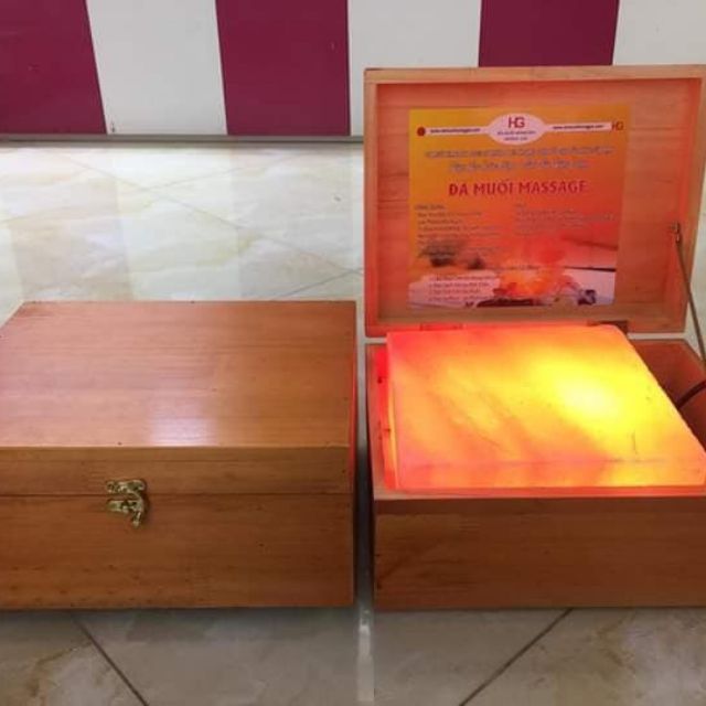 Hộp đá muối massage chân Himalaya