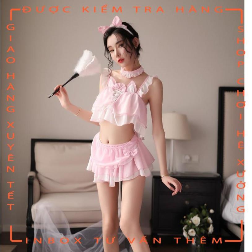 Full set đồ ngủ Cosplay Bé mèo siêu dễ thương L203  - hot tiktok | BigBuy360 - bigbuy360.vn