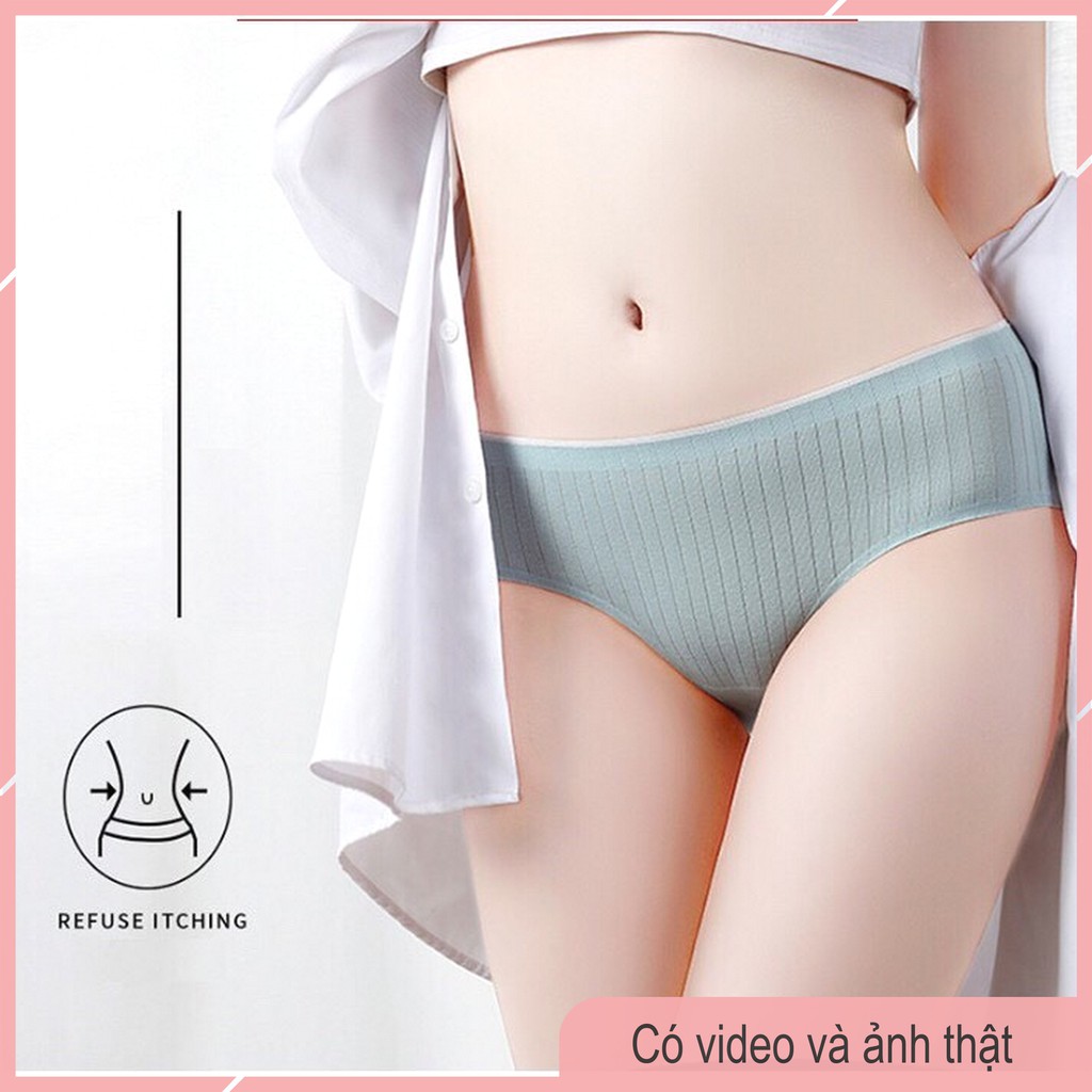 Quần Lót Cotton Gân Tăm Không Đường May Kháng Khuẩn CT06 | BigBuy360 - bigbuy360.vn