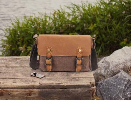 Túi chéo da bò vải bố chống thấm nước Dragonus Tc4 phong cách mới cho phái mạnh