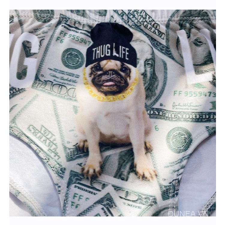 DUNEA Quần lót nữ in hình chú chó dễ thương