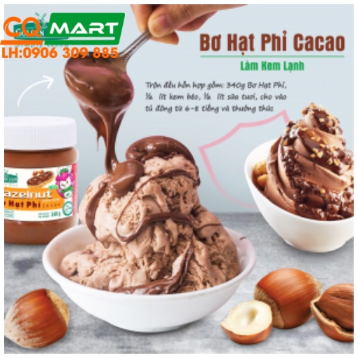 BƠ HẠT PHỈ CACAO GOLDEN FARM HŨ 170G