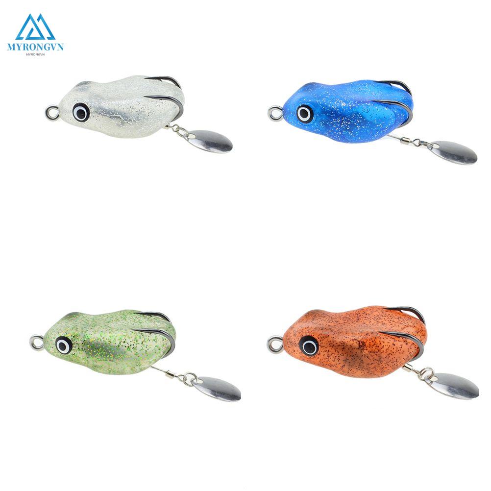 Mồi Câu Cá Nhân Tạo Hình Con Ếch Mồi Mềm Nhiều Màu Sắc