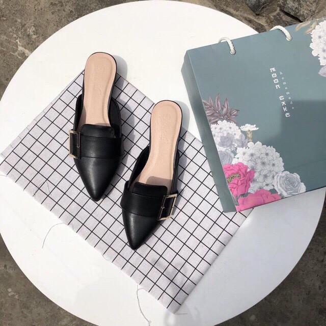 Sục Nữ KÈM MÓC VUÔNG gót thấp Dễ ĐI Siêu Xinh Thanh Lịch Trang Nhã | BigBuy360 - bigbuy360.vn