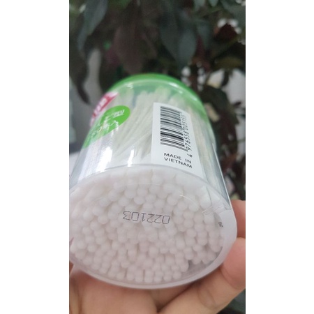 Tăm bông thân giấy kháng khuẩn đầu xoắn cho trẻ em LIFE Akachan (hũ 180 que) - Đông Anh Pharmart