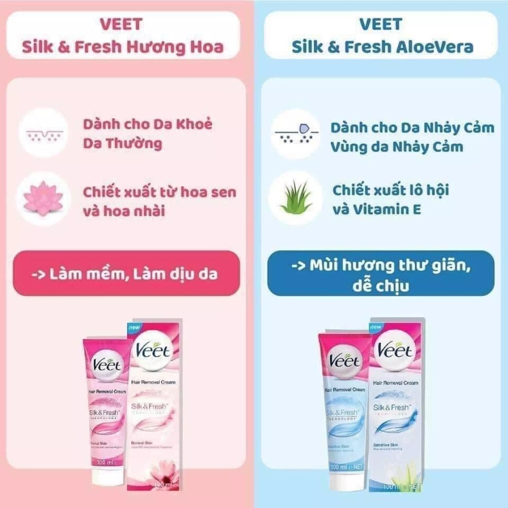 Kem Tẩy Lông Veet, Wax Tẩy Lông Của Pháp, Kem Wax lông sạch sẽ