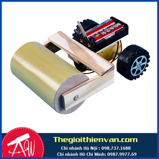 Đồ chơi xe lu gỗ-Đồ chơi khoa học sáng tạo