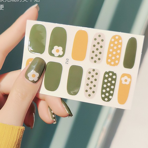 Nail sticker dán móng tay 3D chống nước siêu cute, thời trang chất lượng cao