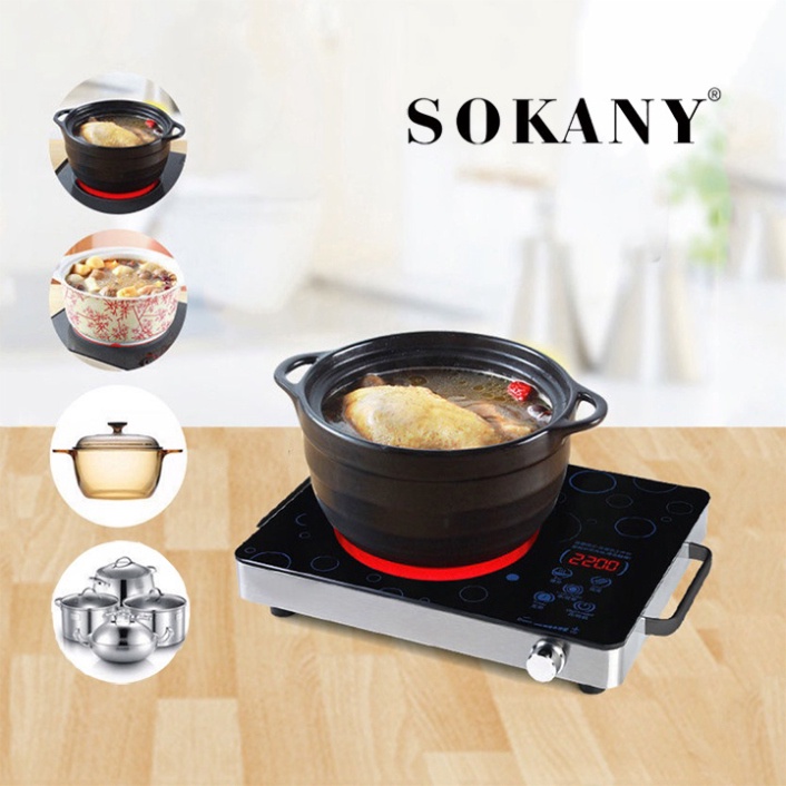 [Mã ELHADEV giảm 4% đơn 300K] Bếp Hồng Ngoại Cao Cấp SOKANY SK 3568 - Công Suất 2200W tiết kiệm điện, Không kén nồi