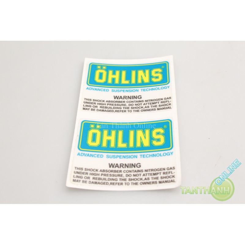 Sticker Ohlins dán phuộc sau Nice VN