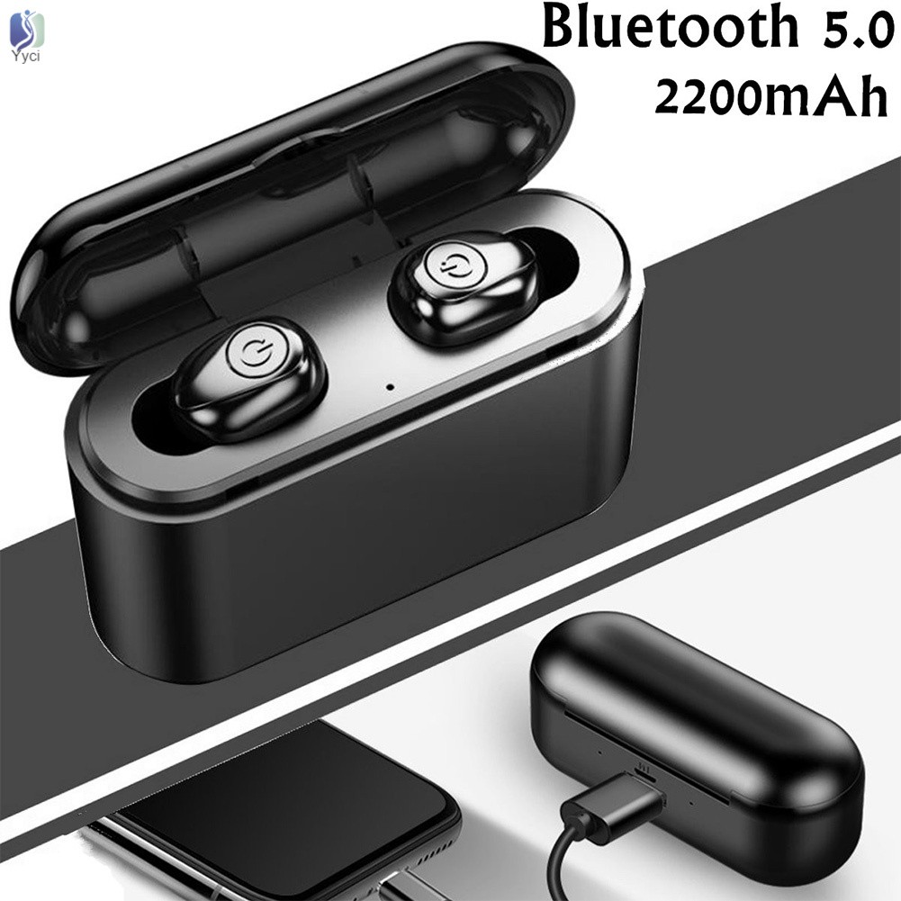 Tai Nghe Bluetooth 5.0 Không Dây Chống Nước 2200mah Cho Điện Thoại