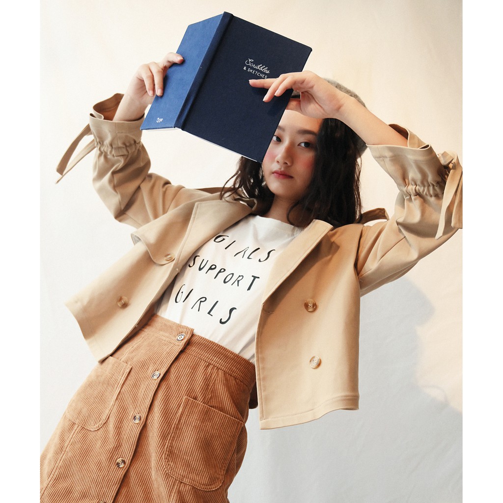 BLEUBIRD Áo khoác dáng ngắn Layla Cropped Trenchcoat