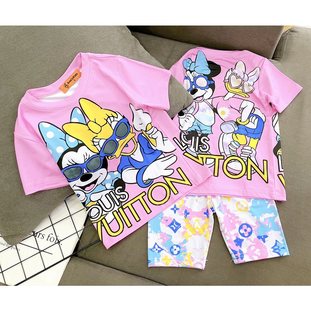 [41-62kg] Đồ bộ ngố mẹ và bé vải thun lạnh Jennie kids J503