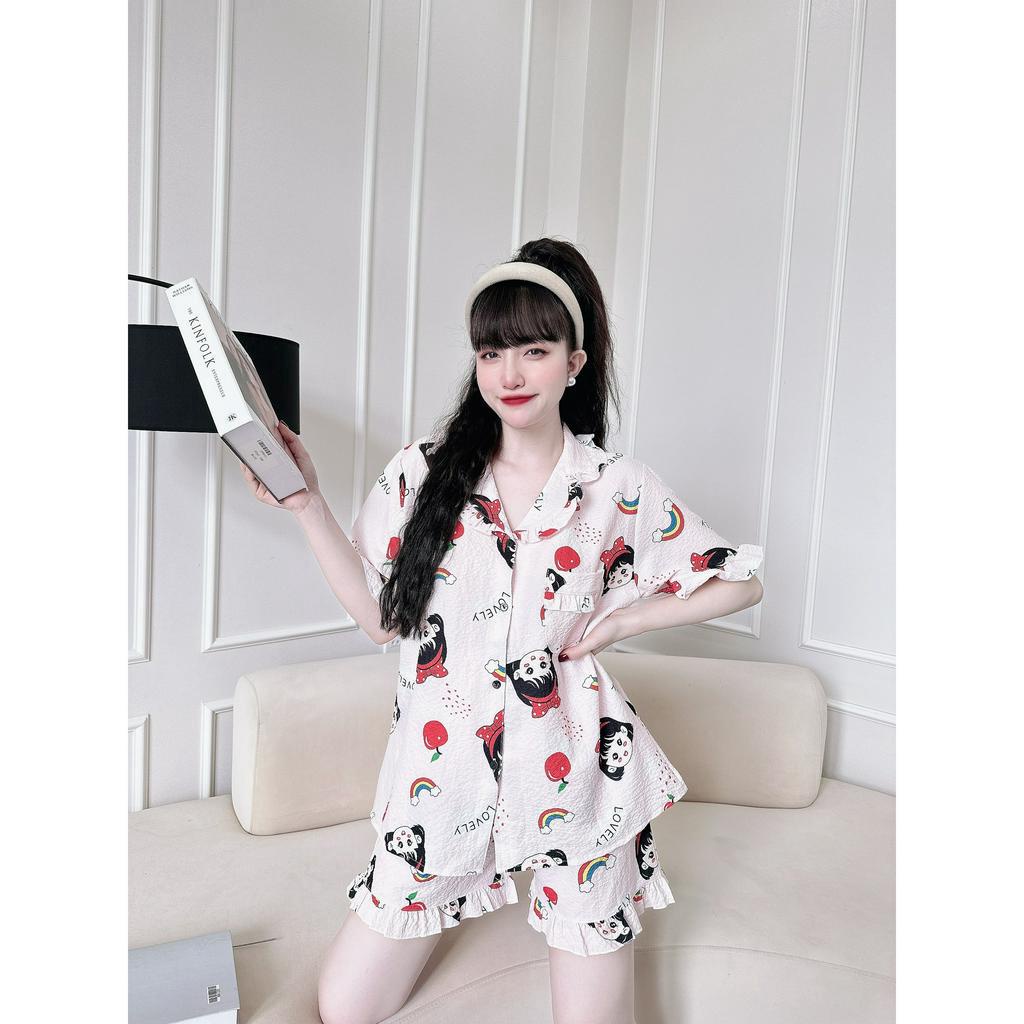 Đồ Bộ Bigsize Đùi Đũi Xốp 50-100kg Mặc Nhà Cho Nàng Múp