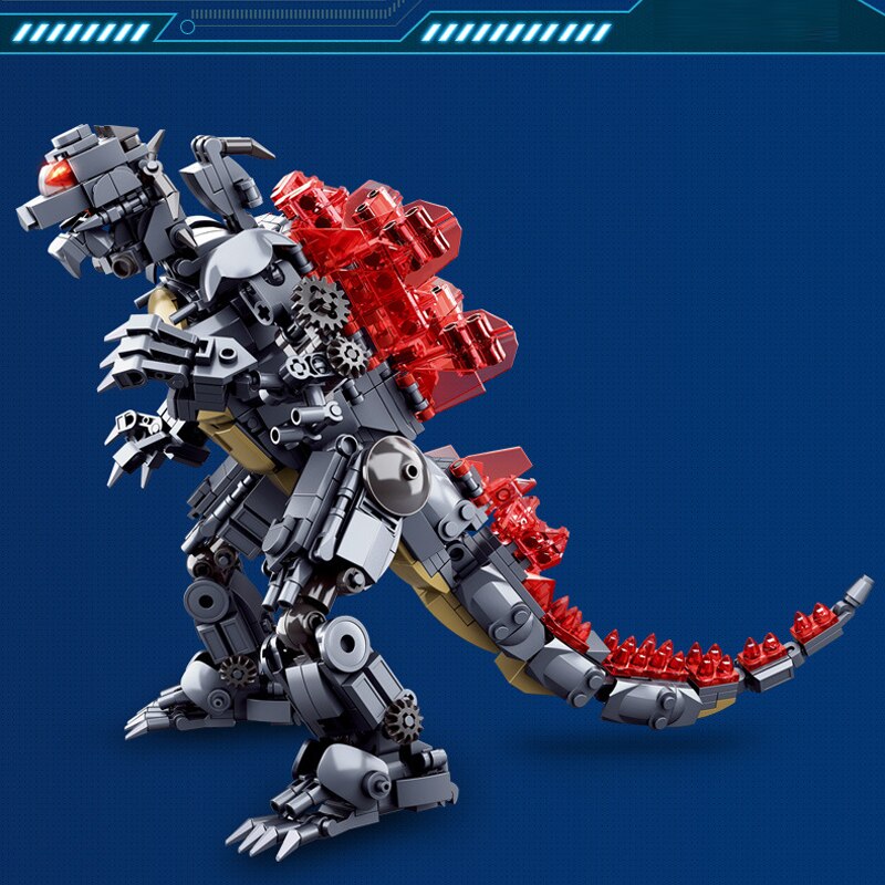 697PCS Sluban 0783 Godzilla Giant Building Block King of The Monstersed Model DIY Model Toys for Kids Boys Creative Gifts