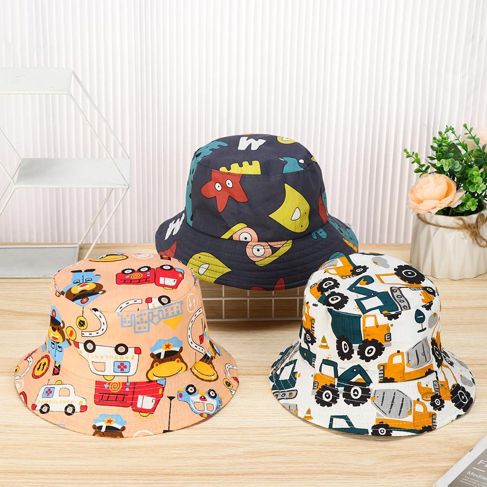 Mũ Bucket Đi Biển Mùa Hè In Họa Tiết Hoạt Hình Dễ Thương Cho Bé