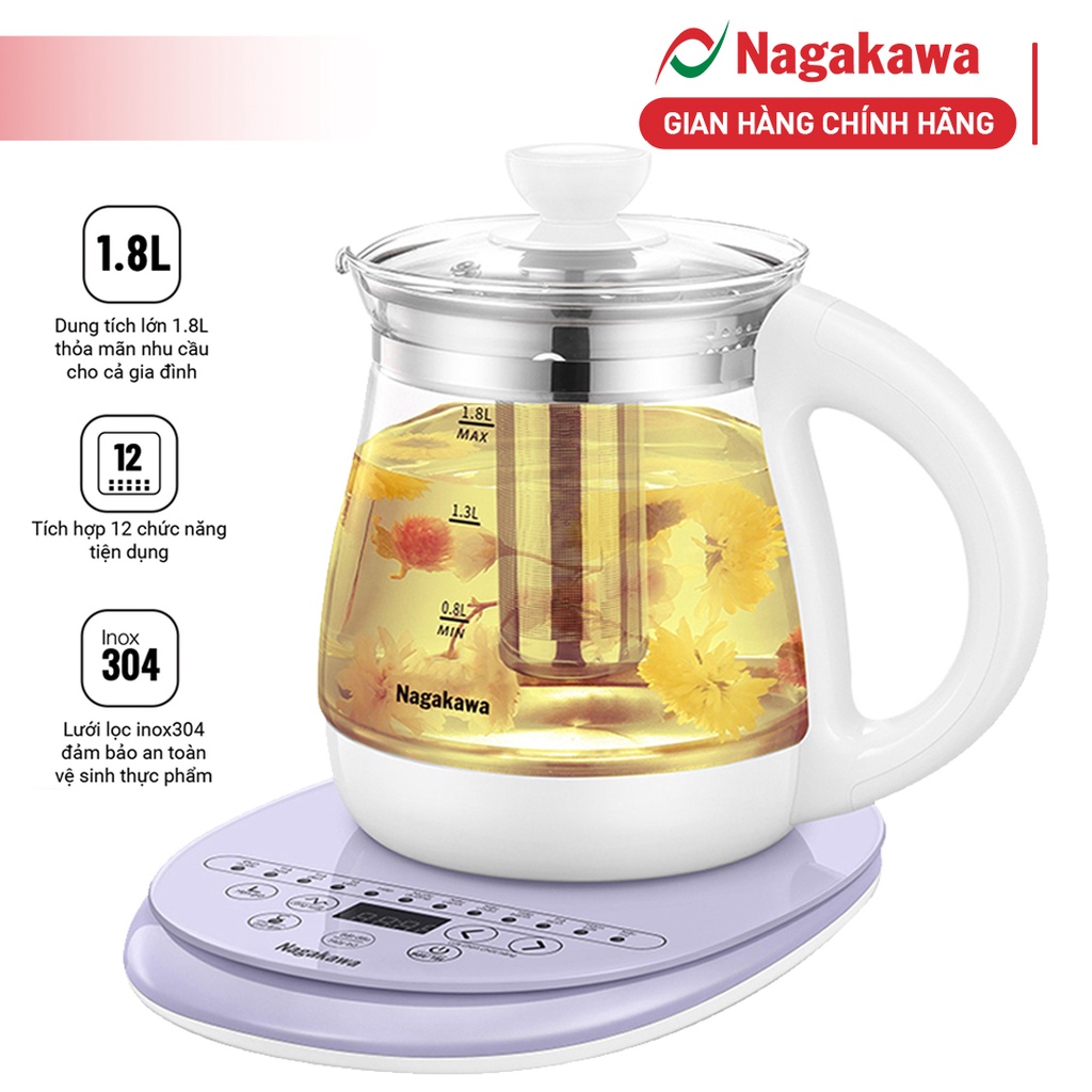 Ấm siêu tốc đa năng Nagakawa NAG0316