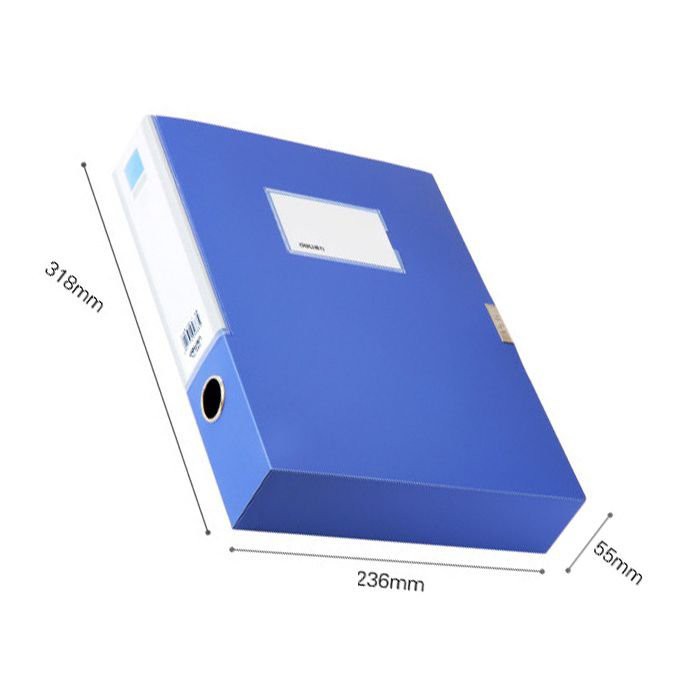 FILE hộp - Cặp hộp lưu trữ hồ sơ, tài liệu DELI - 5CM/7CM/10CM/15CM -xanh dương - W31115/W31116/W38117/W38118