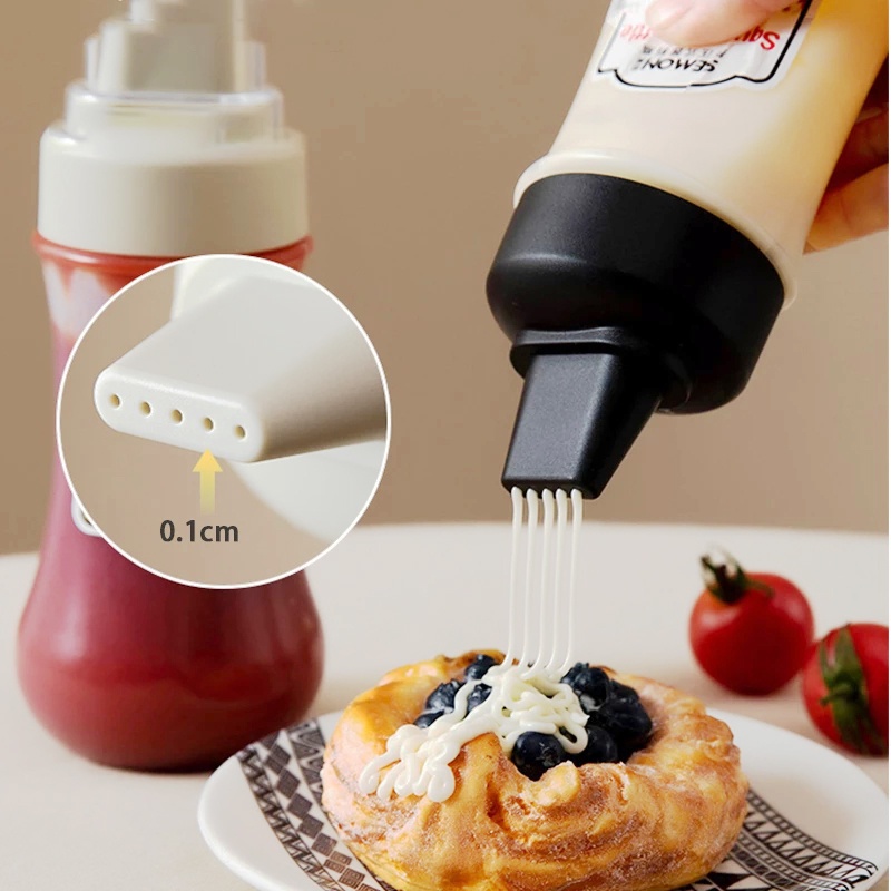 Bình Nhựa Rỗng Đựng Dầu Ăn 5 Lỗ 350ml Tiện Dụng