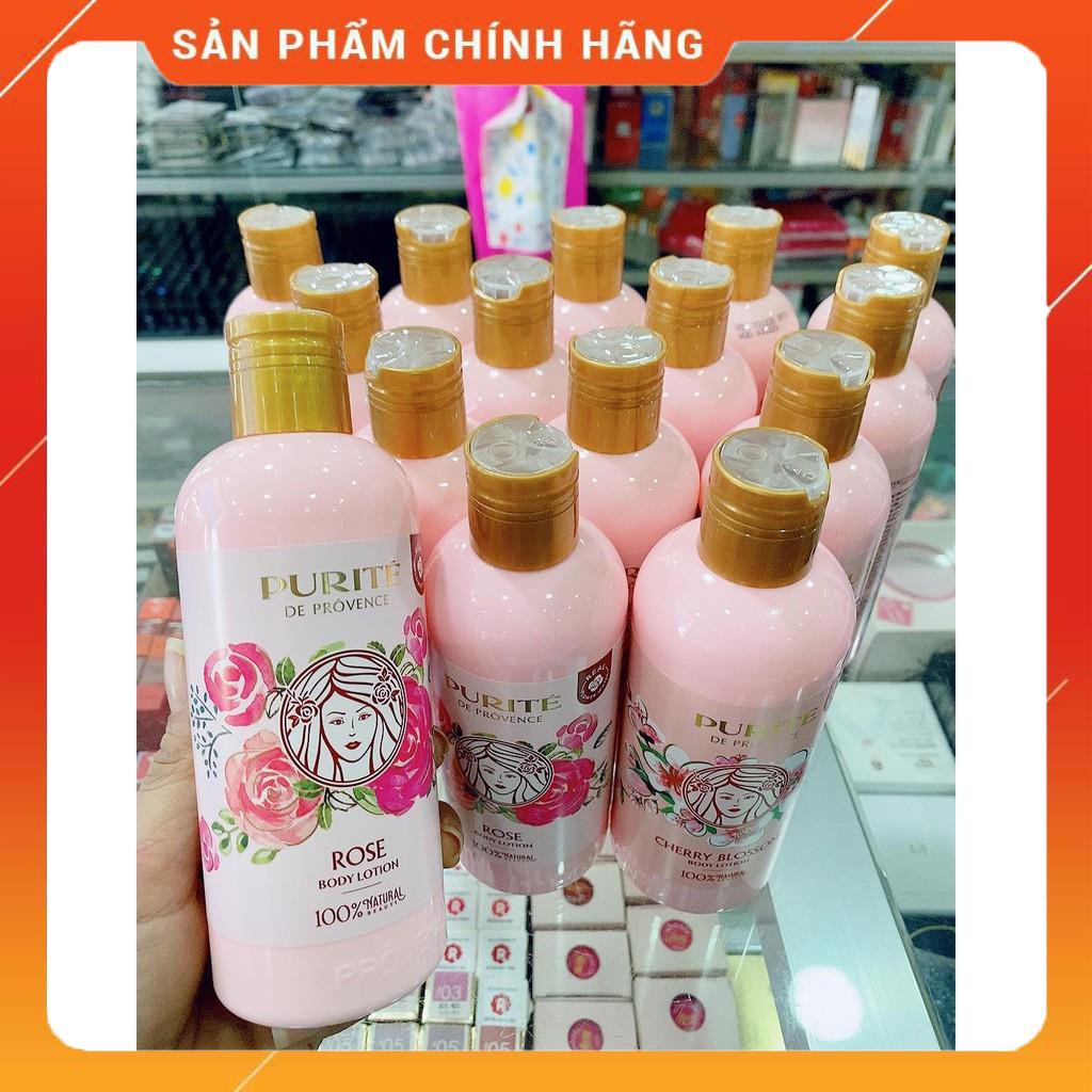 Sữa Dưỡng Thể PURITE PROVENCE Chiết Xuất Hoa Anh Đào Và Hoa Hồng