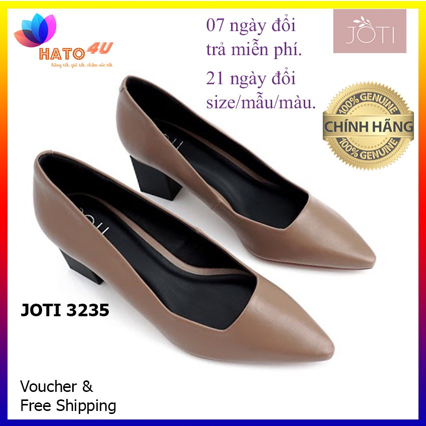 Giày Cao Gót Nữ JOTI Giulia 3235VN5 2020 - Mũi Nhọn Vát Vuông Mới Lạ Cao 5cm - Mang Công Sở Đi Làm Dự Tiệc