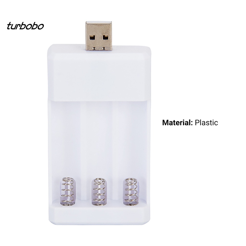 Thiết bị sạc pin 3 ngăn USB AA/AAA tiện dụng