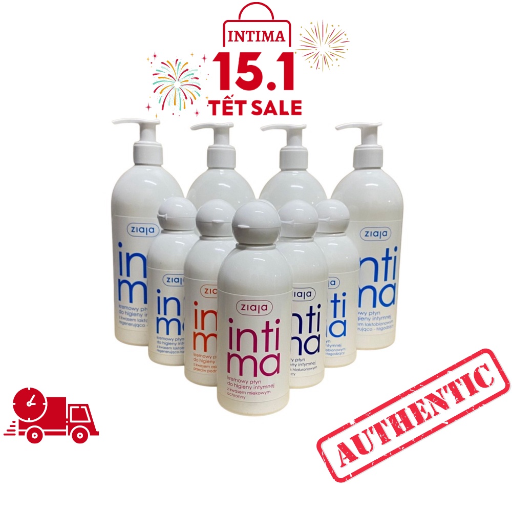 Dung Dịch Vệ Sinh Intima Ziaja Gel Phụ Khoa Nước Rửa Vùng Kín Giảm Ngứa Mùi Hôi Khí Hư 200 - 500ml  - Intima Official