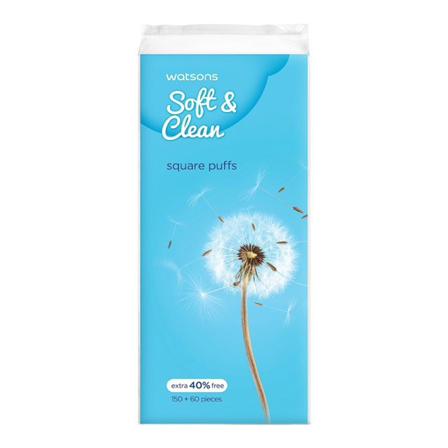 [Hàng Thái] Bông Tẩy Trang WATSONS Soft & Clean 210 miếng - Malaysia