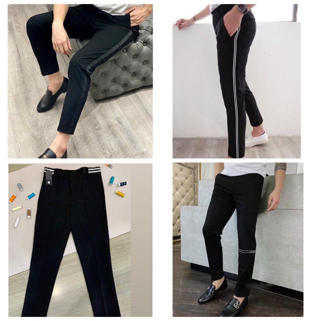 Quần âu đi học nam - Quần âu dáng lỡ ống bo HÀN QUỐC