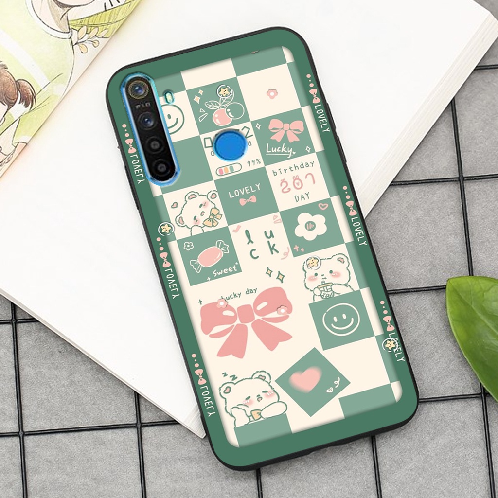Ốp lưng Realme 5 / C3 / 5i/ 6i in hình cao cấp mẫu kẻ caro,mikenbe@r siêu hot