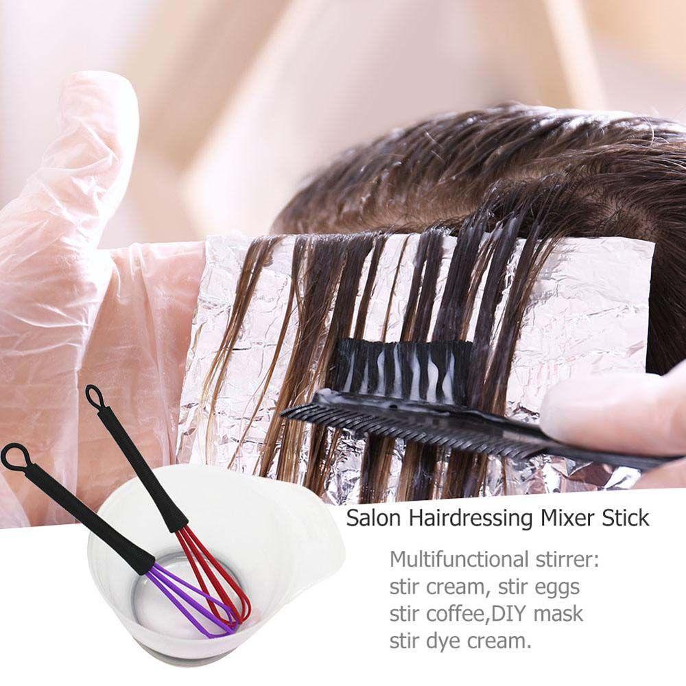 Cây Khuấy Kem Nhuộm Tóc Bằng Nhựa Đa Năng Tiện Dụng Cho Thợ Cắt Tóc