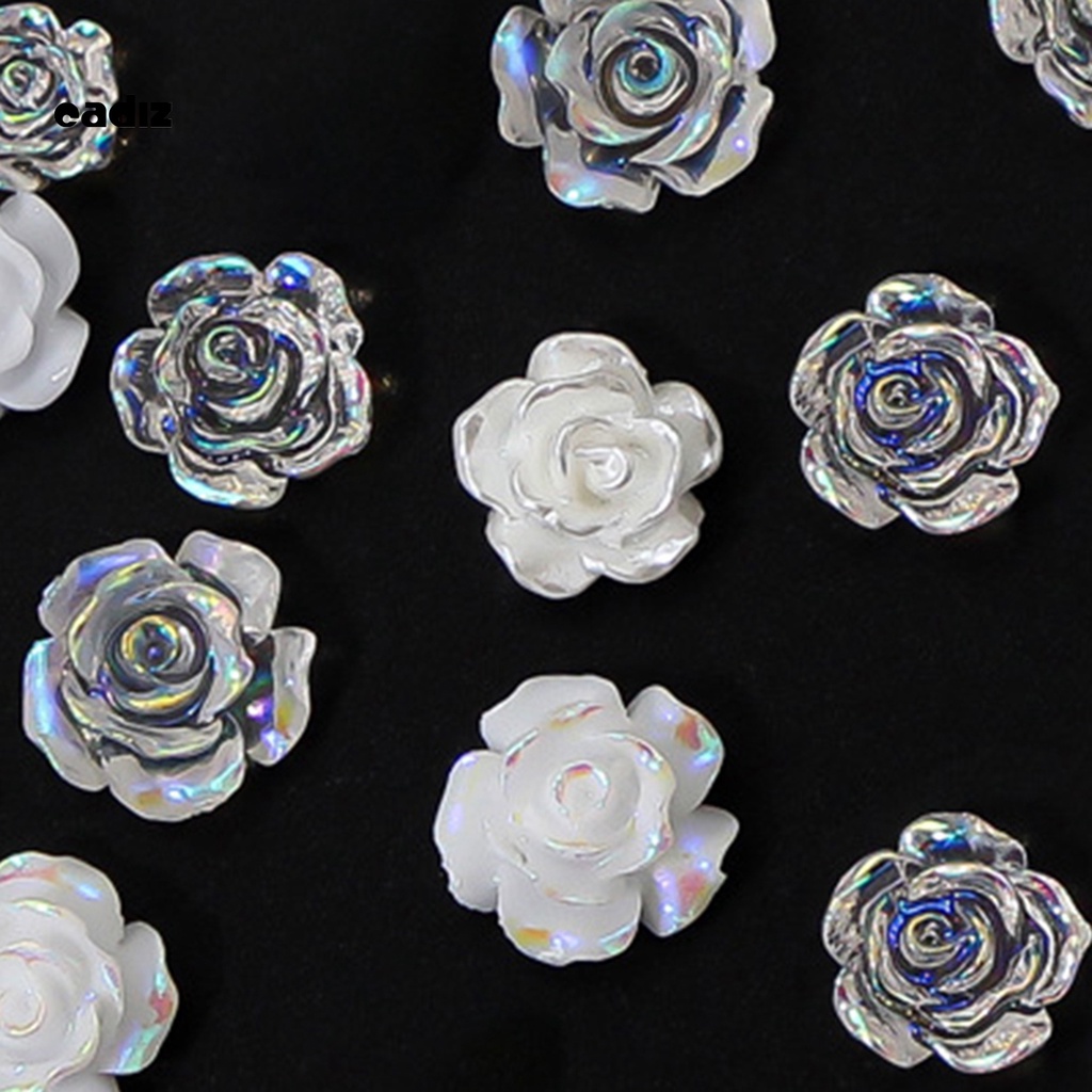 [Hàng mới về] Hộp phụ kiện hoa 3D trang trí móng tay nhiều màu sắc xinh xắn