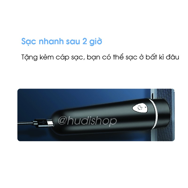 Máy cạo râu mini Feihong cạo lông unisex đa năng cạo sạch cạo nhanh gọn tiết kiệm pin HUDIshop