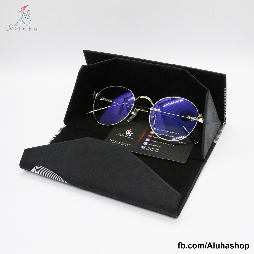 Hộp đựng mắt kính cao cấp phong cách Retro cho cả kính cận và kính mát - Aluha - KHÔNG KÈM KÍNH